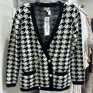 BRAN NEW LAGENCE BLACK WHITE CARDIGAN